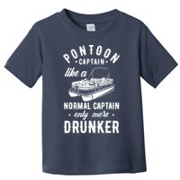 Pontoon Captain Funny Pontoon Captain Drunker Toddler T-Shirt