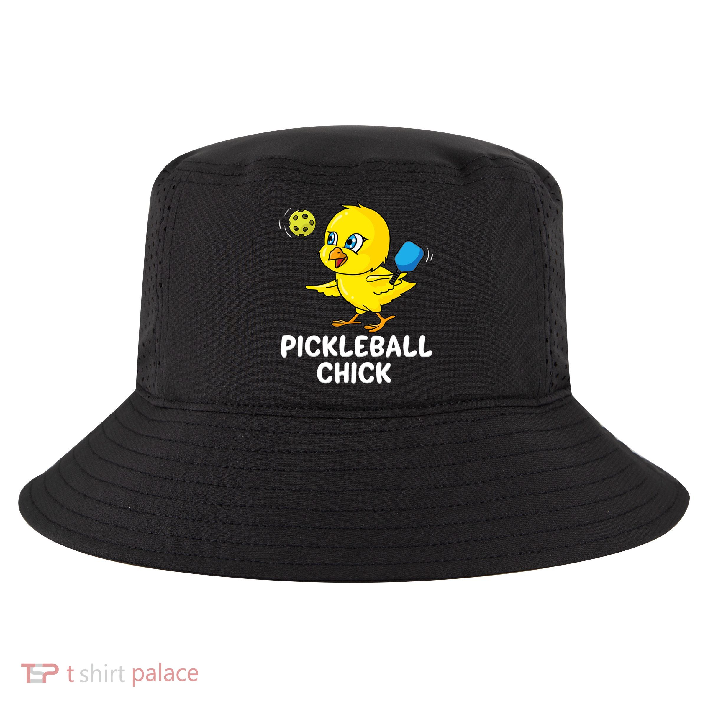 Pickleball Chick, funny pickleball Cool Comfort Performance Bucket Hat