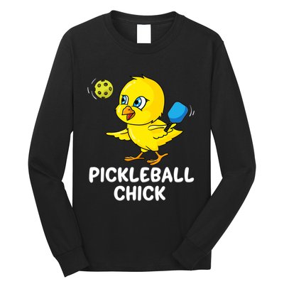 Pickleball Chick, funny pickleball Long Sleeve Shirt