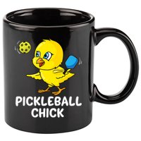 Pickleball Chick, funny pickleball 11oz C Handle Ceramic Mug