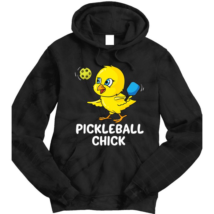 Pickleball Chick, funny pickleball Tie Dye Hoodie