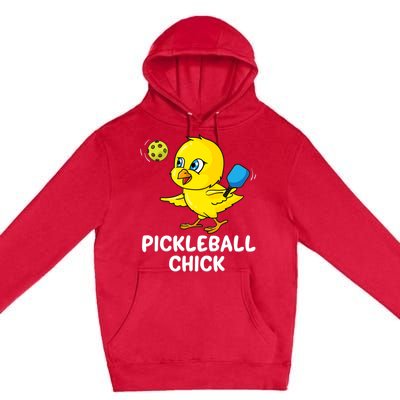 Pickleball Chick, funny pickleball Premium Pullover Hoodie