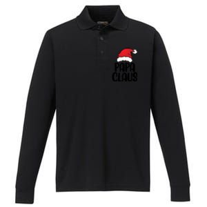 Papa Claus Family Matching Christmas Father Santa Dad Gift Performance Long Sleeve Polo