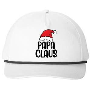 Papa Claus Family Matching Christmas Father Santa Dad Gift Snapback Five-Panel Rope Hat