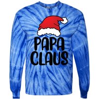 Papa Claus Family Matching Christmas Father Santa Dad Gift Tie-Dye Long Sleeve Shirt