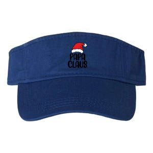 Papa Claus Family Matching Christmas Father Santa Dad Gift Valucap Bio-Washed Visor