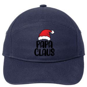 Papa Claus Family Matching Christmas Father Santa Dad Gift 7-Panel Snapback Hat