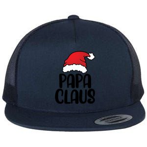 Papa Claus Family Matching Christmas Father Santa Dad Gift Flat Bill Trucker Hat