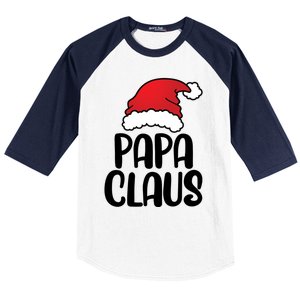 Papa Claus Family Matching Christmas Father Santa Dad Gift Baseball Sleeve Shirt