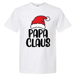 Papa Claus Family Matching Christmas Father Santa Dad Gift Garment-Dyed Heavyweight T-Shirt