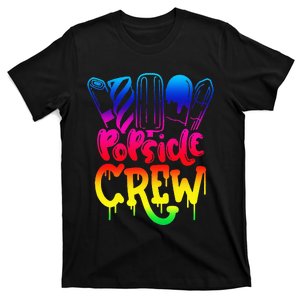 Popsicle Crew Fun Summertime Ice Lolly Summer Treats T-Shirt