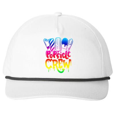 Popsicle Crew Fun Summertime Ice Lolly Summer Treats Snapback Five-Panel Rope Hat