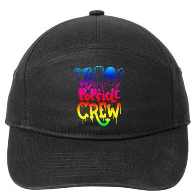 Popsicle Crew Fun Summertime Ice Lolly Summer Treats 7-Panel Snapback Hat