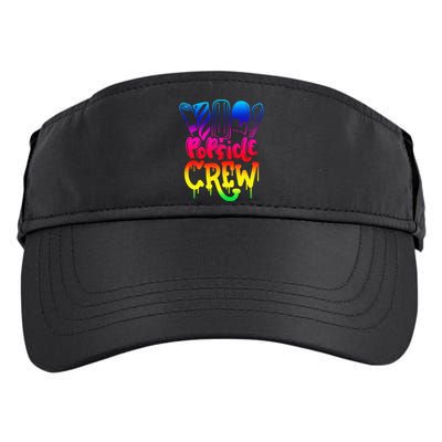 Popsicle Crew Fun Summertime Ice Lolly Summer Treats Adult Drive Performance Visor