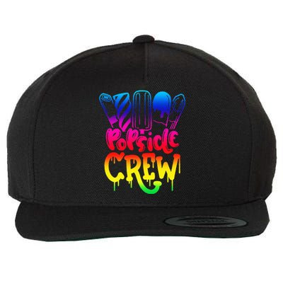 Popsicle Crew Fun Summertime Ice Lolly Summer Treats Wool Snapback Cap