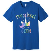 Preschool Corn Fun Unicorn Preschool Teacher Back To School Great Gift Premium T-Shirt