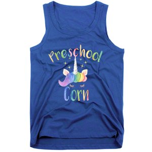 Preschool Corn Fun Unicorn Preschool Teacher Back To School Great Gift Tank Top