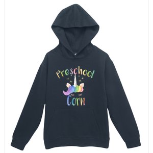 Preschool Corn Fun Unicorn Preschool Teacher Back To School Great Gift Urban Pullover Hoodie