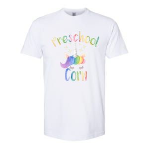 Preschool Corn Fun Unicorn Preschool Teacher Back To School Great Gift Softstyle CVC T-Shirt