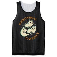 Purranormal Cativity Funny Halloween Costume Ghost Cats Gift Mesh Reversible Basketball Jersey Tank