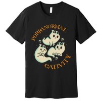 Purranormal Cativity Funny Halloween Costume Ghost Cats Gift Premium T-Shirt