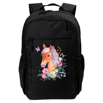 Pretty Colorful Flower Nature Horse Backpack