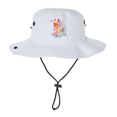 Pretty Colorful Flower Nature Horse Bucket Hat