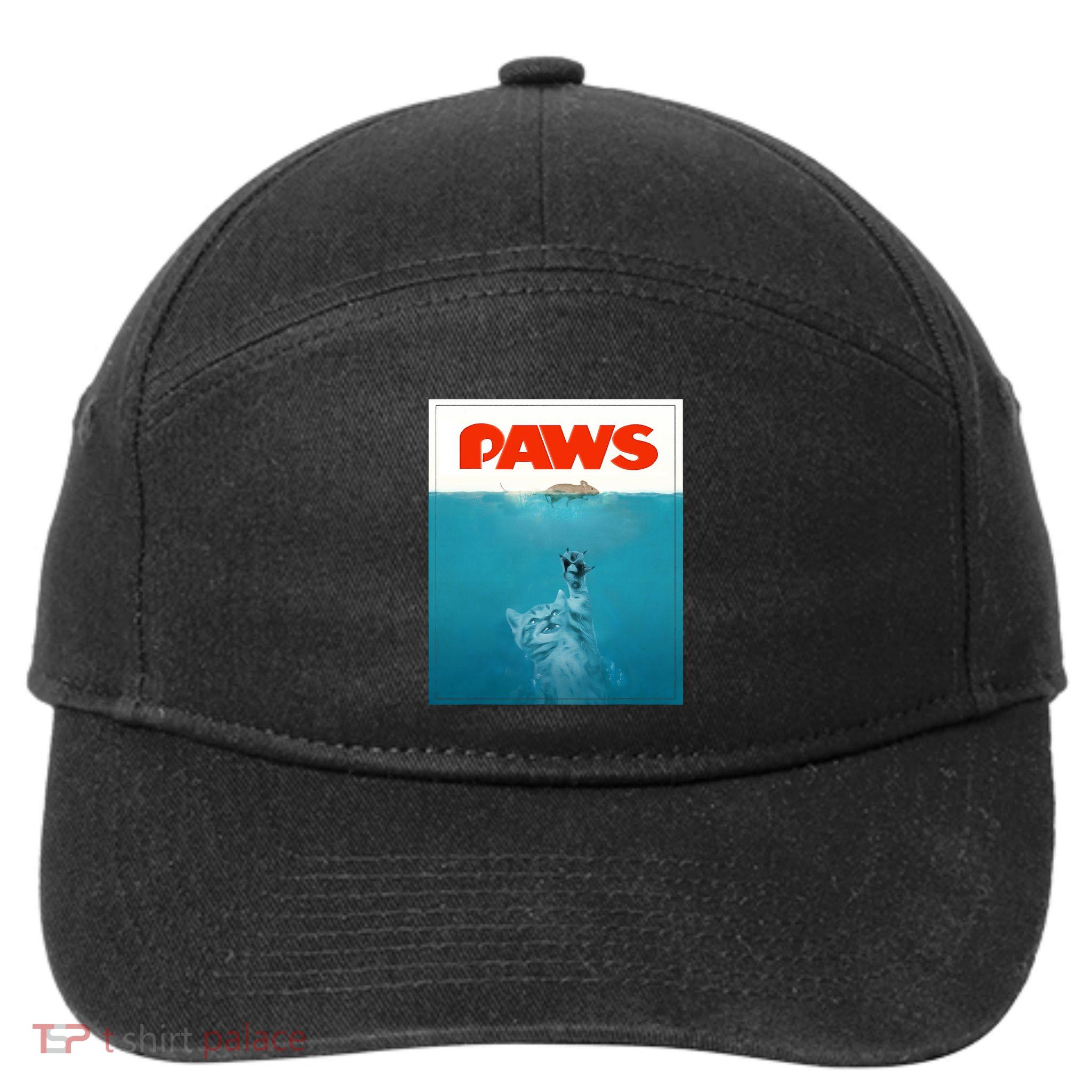 Paws Cat Funny , Kitten Movie Poster Parody 7-Panel Snapback Hat