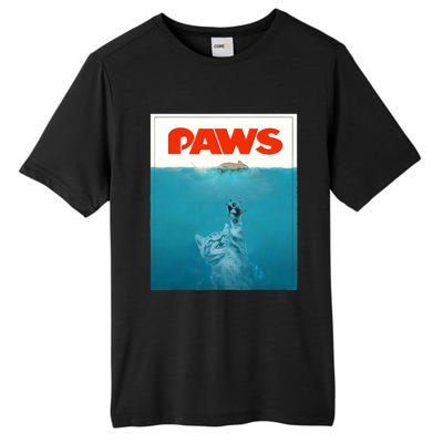 Paws Cat Funny , Kitten Movie Poster Parody Tall Fusion ChromaSoft Performance T-Shirt