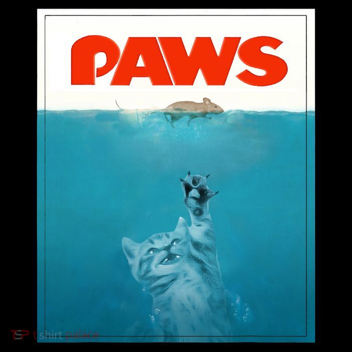 Paws Cat Funny , Kitten Movie Poster Parody 16 in Basic Backpack