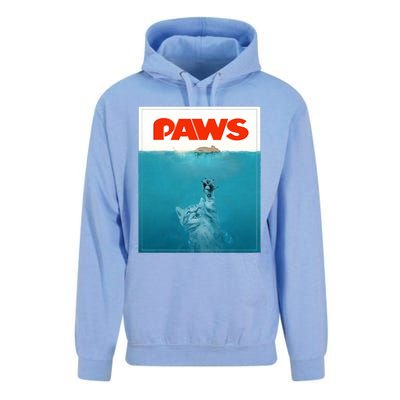 Paws Cat Funny , Kitten Movie Poster Parody Unisex Surf Hoodie