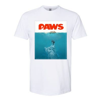 Paws Cat Funny , Kitten Movie Poster Parody Softstyle® CVC T-Shirt