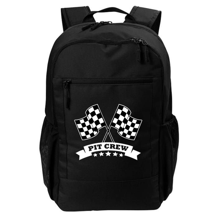 Pit Crew For Race Car Parties White Banner Backpack