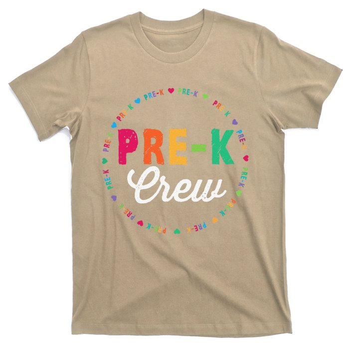 PreKindergarten Crew Funny PreK Teacher 1st Day Of School T-Shirt