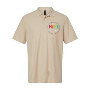 PreKindergarten Crew Funny PreK Teacher 1st Day Of School Softstyle Adult Sport Polo