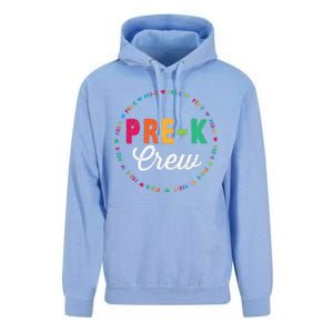 PreKindergarten Crew Funny PreK Teacher 1st Day Of School Unisex Surf Hoodie