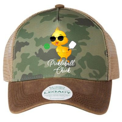 Pickleball Chick, Funny Pickleball Legacy Tie Dye Trucker Hat