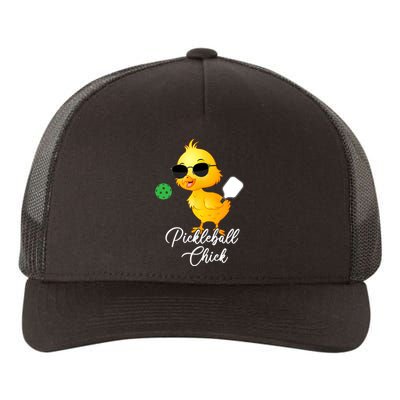 Pickleball Chick, Funny Pickleball TShirt Yupoong Adult 5-Panel Trucker Hat