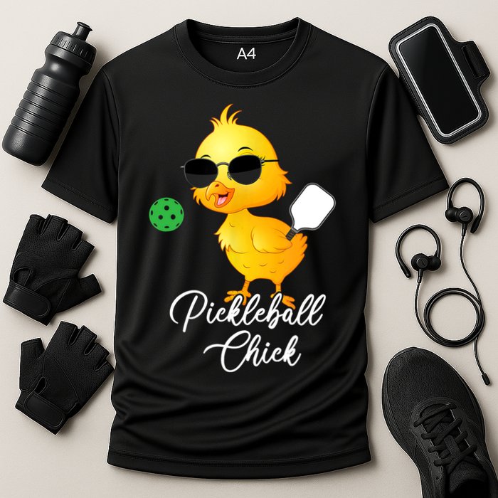 Pickleball Chick, Funny Pickleball Cooling Performance Crew T-Shirt