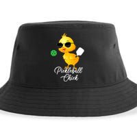 Pickleball Chick, Funny Pickleball Sustainable Bucket Hat