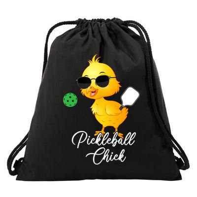 Pickleball Chick, Funny Pickleball Drawstring Bag