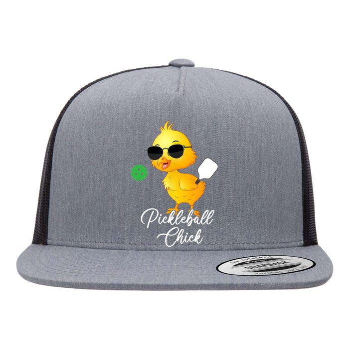 Pickleball Chick, Funny Pickleball TShirt Flat Bill Trucker Hat