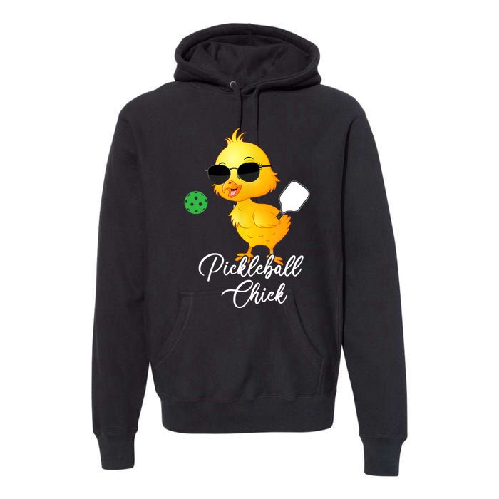 Pickleball Chick, Funny Pickleball TShirt Premium Hoodie