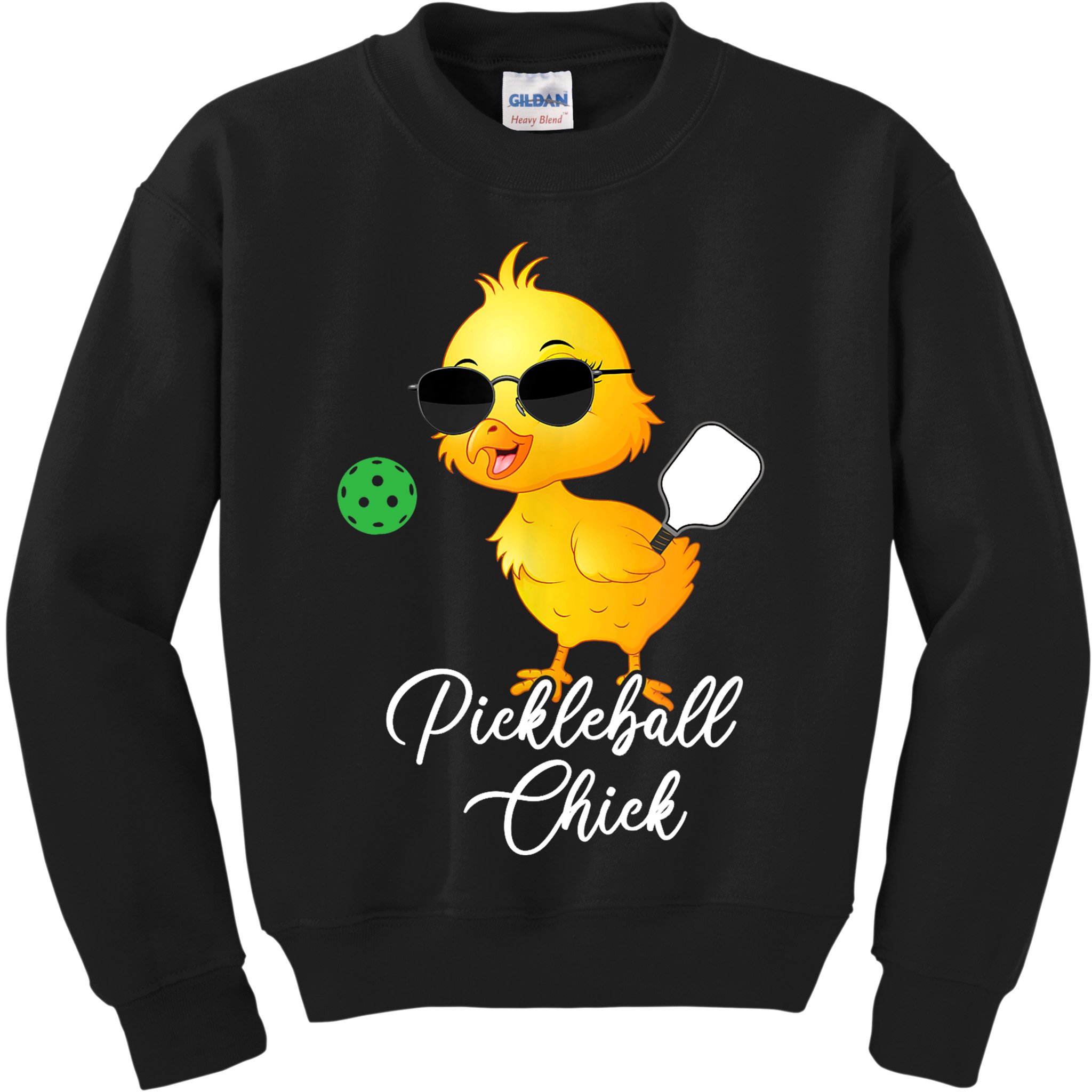 Pickleball Chick, Funny Pickleball Kids Sweatshirt