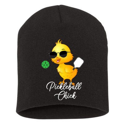 Pickleball Chick, Funny Pickleball TShirt Short Acrylic Beanie