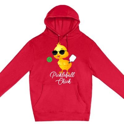 Pickleball Chick, Funny Pickleball TShirt Premium Pullover Hoodie