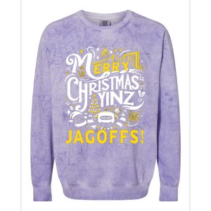 Pittsburgh Christmas Funny Yinz Jagoff Ugly Colorblast Crewneck Sweatshirt