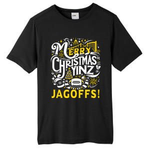 Pittsburgh Christmas Funny Yinz Jagoff Ugly Tall Fusion ChromaSoft Performance T-Shirt