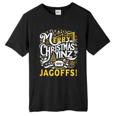 Pittsburgh Christmas Funny Yinz Jagoff Ugly Tall Fusion ChromaSoft Performance T-Shirt