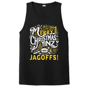 Pittsburgh Christmas Funny Yinz Jagoff Ugly PosiCharge Competitor Tank